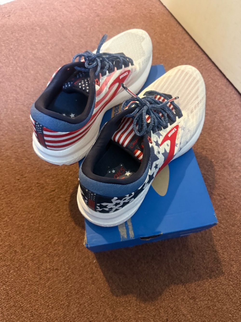 Brooks Kids Patriot Stars & Stripes Sneakers - Blue/White/Red